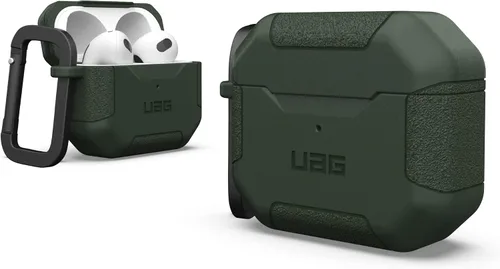 Miniatura 15 de UAG - Funda diseñada para AirPods (3ª generación 2021) Metropolis Ballistic ARMR Olive Drab, funda protectora resistente compatible con carga