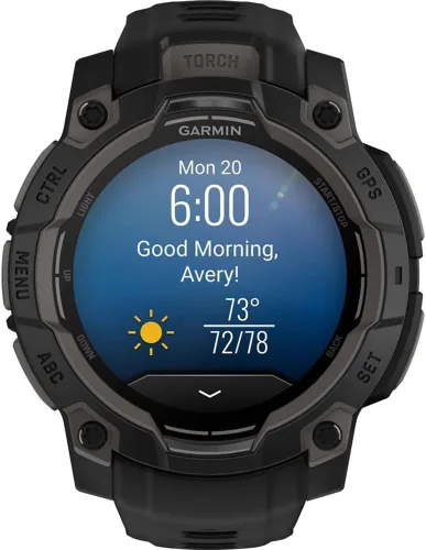 Miniatura 5 de Garmin Instinct - Reloj inteligente GPS para exteriores de 3 a 1.772 in, AMOLED, color negro con banda negra, paquete 010-02936-00 con 2 años