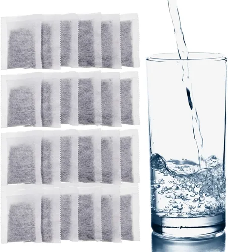 Miniatura 2 de Paquete de 24 filtros destiladores de carbón activado de repuesto, bolsas de filtro de carbón activado con cáscara de coco, compatibles con Megahome