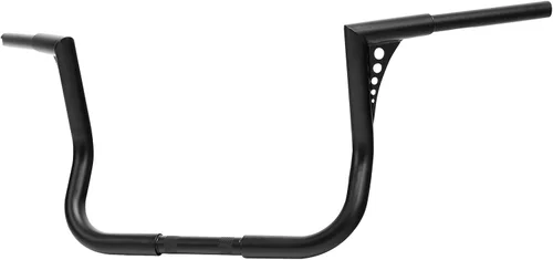 Miniatura 2 de TCMT Barra Ape Hanger Negra de 12" Rise, Manillar Grueso de 1-1/4", Compatible con Harley Dressers Baggers Touring CVO Street Glide Tri Glide