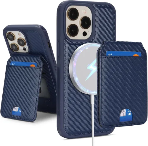 Miniatura 23 de Havaya Funda Cartera para iPhone 13 Pro Max e iPhone 12 Pro Max, Compatible con MagSafe 2 en 1, Desmontable Magnética con Portarjetas, Ranura