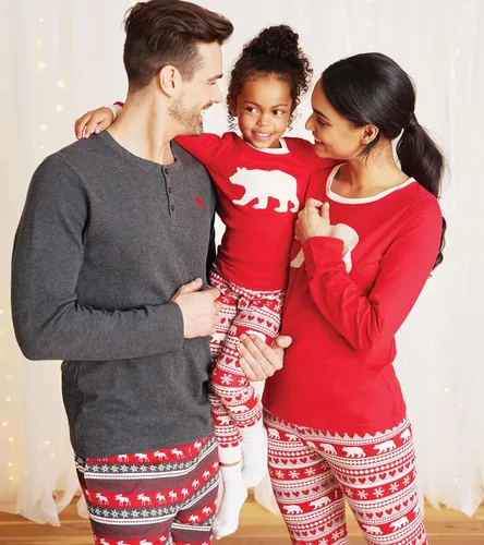 Miniatura 5 de Little Blue House unisex-baby Fair Isle Bear & Moose Family Pajamas