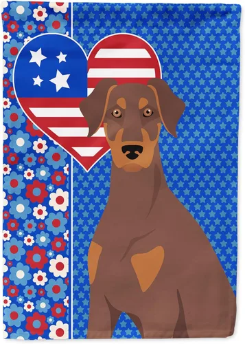 Miniatura 70 de Caroline's Treasures WDK5119GF - Bandera de jardín americana de Airedale Terrier de Estados Unidos, color negro y tostado, bandera decorativa