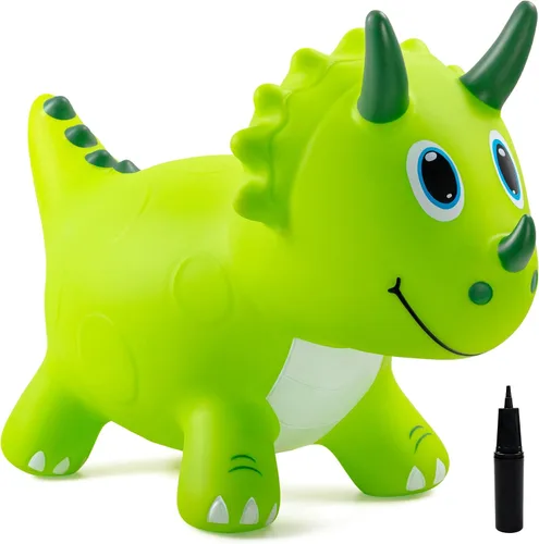 Miniatura 13 de Bouncy Hopper - Juguete inflable de vaca con forma de caballo, juguete inflable para saltar de animales, paseo en gorila en interiores y exteriores