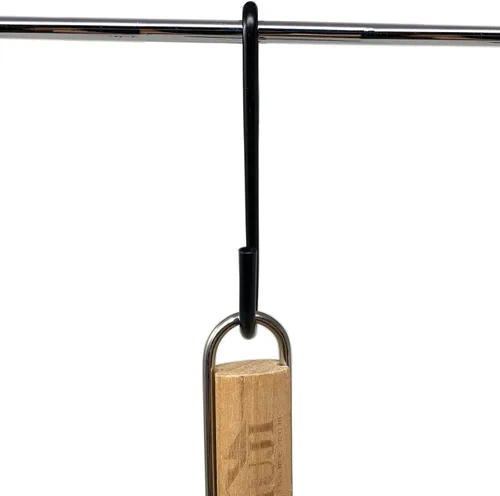 Miniatura 5 de Huji Ganchos colgantes resistentes en forma de S para utensilios de cocina, ollas, sartenes, utensilios (juego de 6 ganchos)