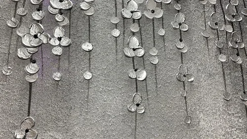 Miniatura 7 de Yika Art Pinturas 3D de 24 x 48 pulgadas, pintura al óleo abstracta moderna pintada a mano sobre lienzo, obra de arte abstracta para decoración