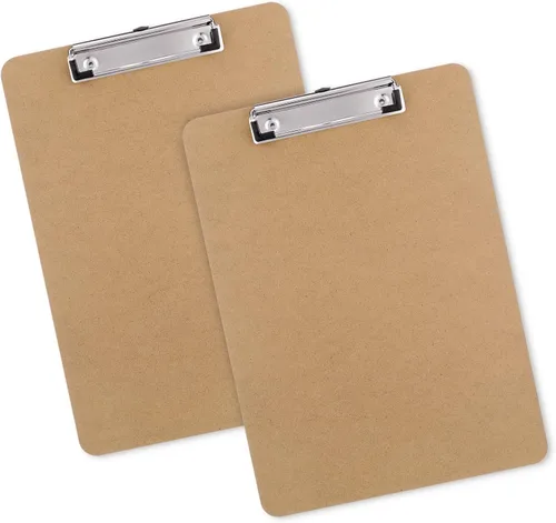 Miniatura 8 de Portapapeles de Madera, Tamaño Carta, Tablero de Clip de Fibra Dura 8.5x11 para Aula, Estudiantes, Niños, Profesores, Tamaño Estándar A4, 9" x 12.5
