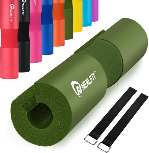 NEALFIT Almohadilla para Barra de Pesos para Sentadillas—Almohadilla para Barra de Pesos—Ideal para Levantamiento de Pesas, Estocadas y Empujes de