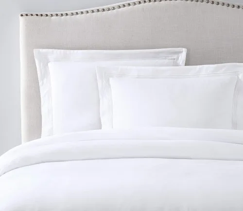 Miniatura 3 de Pure Parima Triple Luxe Sateen Hotel Collection - Juego de funda de edredón 100% algodón egipcio certificado, bordado Baratta, matrimonial/Queen