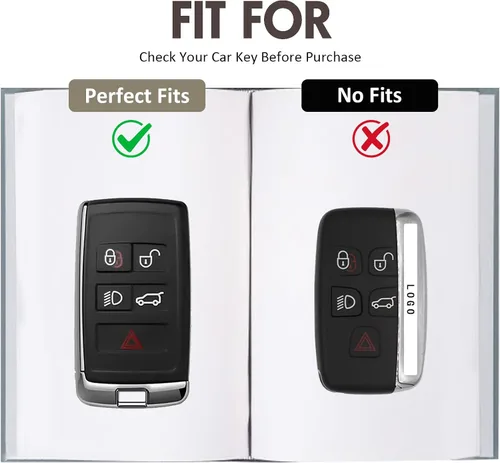 Miniatura 2 de Funda de silicona suave de alta calidad para llavero Land Rover, llavero resistente con funda compatible con Jaguar Land Rover Range Evoque Velar