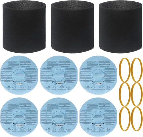 Miniatura 7 de 90585 Filtro de espuma de repuesto compatible con aspiradora Shop-Vac, Vacmaster y Genie Shop, filtros de repuesto de espuma VF2001 para aspiradora