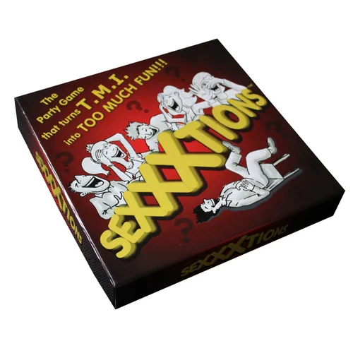 SEXXXtions: emocionante juego para fiestas de adultos que convierte a las TMI en algo mucho más divertido. Por Hot Toys.