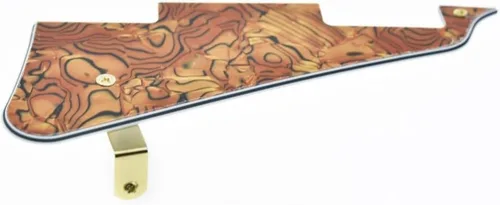 Miniatura 86 de Dopro Golpeador de guitarra LP y soporte de acero inoxidable LP con tornillos de montaje de acero negro para USA Les Paul Aged White