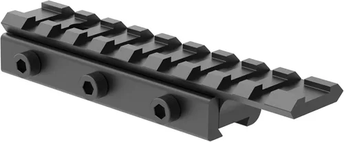 Miniatura 4 de Adaptador de cola de milano a riel Picatinny de 1.25 pulgadas de altura, 14 ranuras de 0.433 in a 0.827 in, adaptador para riel Picatinny de 3/8 a