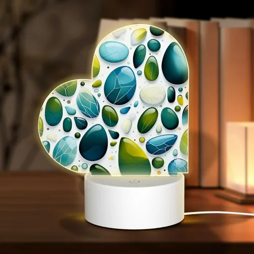Miniatura 16 de 3D Night Light LED Light Lamp Base Personalized Gifts Acrylic Night Light Color Fusion Night Light Acrylic Plaque USB 3 Colors Change Smart Touch