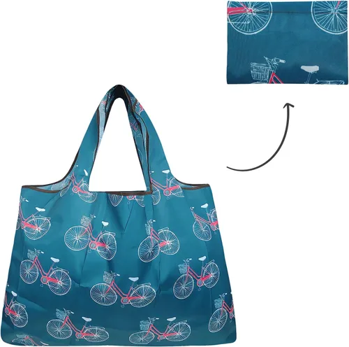 Miniatura 5 de allydrew - Bolsa grande plegable de nailon, reutilizable para compras