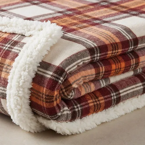 Miniatura 2 de Eddie Bauer - Manta, ropa de cama reversible de sherpa suave y forro polar cepillado, perfecta para descansar, artículos esenciales para dormitorio