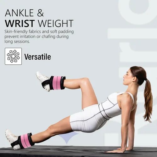 Miniatura 8 de Ankle & Wrist Weights – 8/16/20/30 lbs Pair (4–15lbs - Each) Dual Adjustable Secure Strap System Patented Design Ideal for Home Workouts