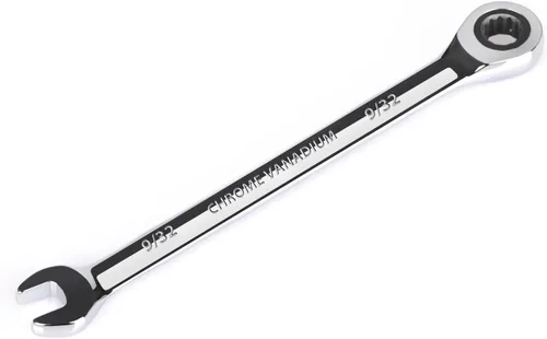 Miniatura 27 de Egofine Llave combinada de trinquete de 1-1/8 pulgadas SAE, llave de engranajes de grado industrial con diseño de 12 puntos, trinquete de 72