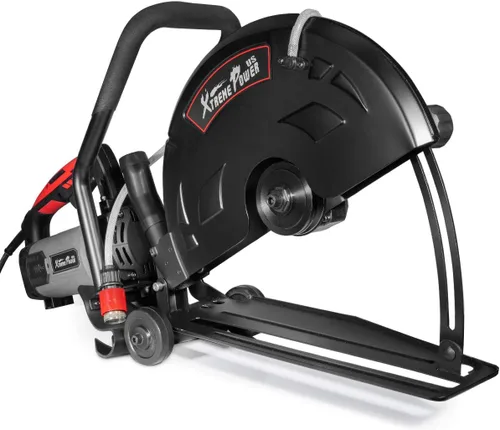 Miniatura 3 de XtremepowerUS 3200W Sierra Circular Demo de Corte de Disco Eléctrico para Concreto Húmedo/Seco con Rodillo de Guía de Corte de 40 cm
