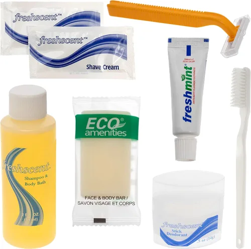 Miniatura 11 de Moda West 24 kits – Caja a granel de artículos de tocador de lujo al por mayor de artículos de tocador esenciales para hombres, mujeres, viajes