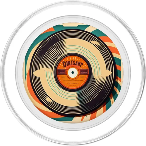 Miniatura 2 de Disco de vinilo LP vintage para fanáticos de la música retro, graban PopSockets MagSafe PopGrip para iPhone
