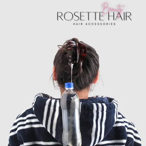 Miniatura 4 de Rosette - Pinza de cristal para el cabello, pinzas para el cabello, pasadores para uso en interiores y exteriores, cabello grueso, para mujeres