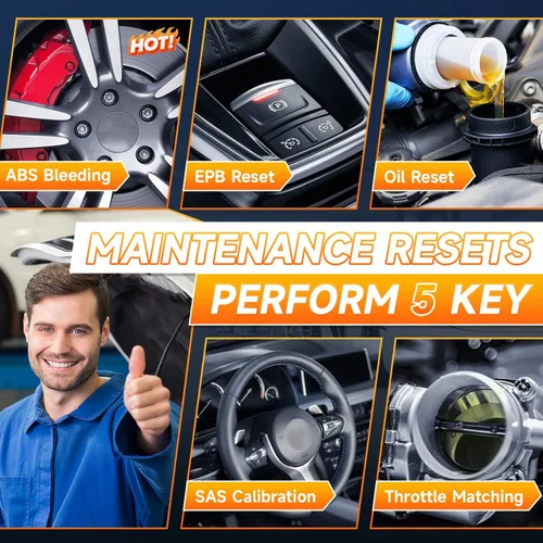 Miniatura 2 de FOXWELL NT614 Elite OBD2 escáner para mecánica de bricolaje, actualización de NT604, herramienta de diagnóstico de 4 sistemas con 5 reajustes