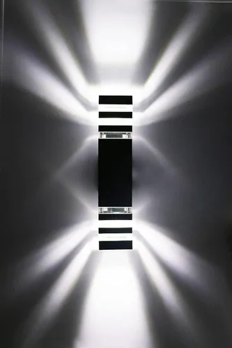 Miniatura 5 de 14W LED al aire libre impermeable montado en la pared luz E27 bombilla arriba/abajo lámpara accesorio blanco puro Color de la fuente de luz: blanco