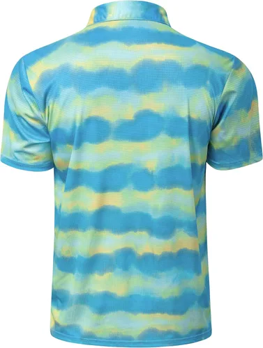 Miniatura 8 de TAPULCO Camisetas tipo polo de secado rápido para hombre, diseño de camuflaje, atléticas, ligeras, transpirables, casuales, para golf