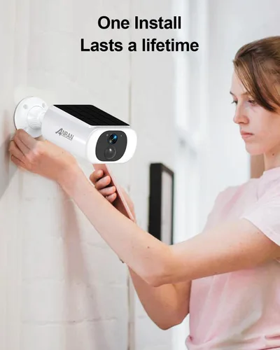 Miniatura 8 de ANRAN Cámara de seguridad solar 2K inalámbrica para exteriores, alimentación permanente con panel solar integrado, cámaras de seguridad WiFi