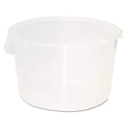 Miniatura 15 de Rubbermaid Commercial Products Recipiente redondo de plástico para almacenar alimentos, 12 cuartos, color blanco, organización/almacenamiento