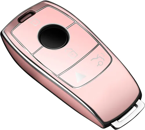 Miniatura 5 de Tukellen para Mercedes Benz Funda para llavero, Protector de carcasa de TPU suave especial compatible con 2017-2021 Clase E 2018-2021 Clase S Blanco