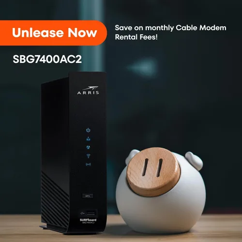 Miniatura 11 de ARRIS (SBG7400AC2) - Combo de enrutador de módem - Fast DOCSIS 3.0 y WiFi AC2350, [Consulte con su proveedor para la compatibilidad], cuatro puertos