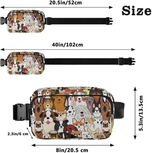 Miniatura 3 de Riñonera de moda para mujer, riñonera impermeable, ajustable, correa casual, viajes, senderismo, ciclismo, correr, O4, Casual