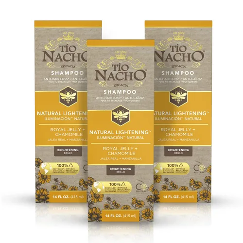 Miniatura 10 de TIO NACHO Shampoo Aclarado natural con jalea real y manzanilla 14 onzas líquidas