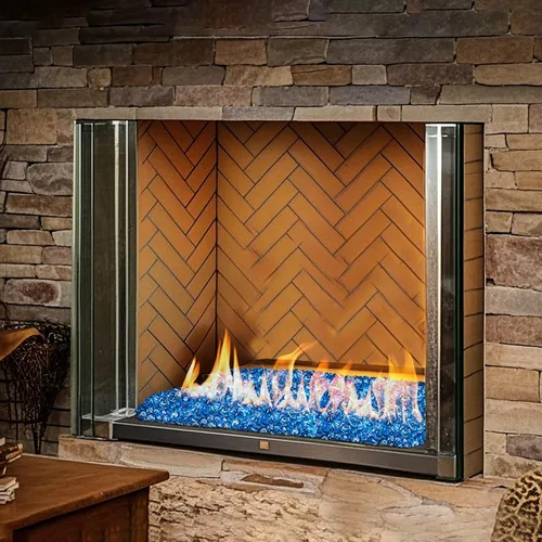 Miniatura 7 de Skyflame Diamantes de vidrio de fuego de 10 libras para paisajismo de chimeneas de hoguera, diamantes de fuego de vidrio reflectante de 1/2 pulgada