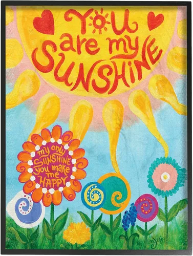 Miniatura 13 de Stupell Industries Placa de pared You are My Sunshine, 13 x 19 pulgadas, diseño por artista nJoyArt