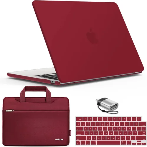 Miniatura 20 de IBENZER Compatible con estuche para MacBook Air de 13 pulgadas 2025 2024 2023 2022 M4 A3240 M3 A3113 M2 A2681, estuche rígido y funda con protector
