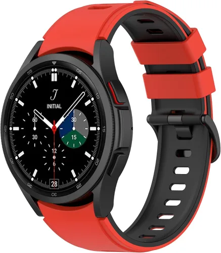 Miniatura 25 de Senter Correa de repuesto de goma suave de liberación rápida para Samsung Galaxy Watch4 de 40/1.732 in, Watch4 Classic de 1.654 in/1.811 in Smart