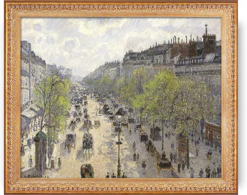 Miniatura 245 de A&T ARTWORK Campo de trigo con cipreses de Van Gogh Las reproducciones de arte clásico mundial, impresiones en lienzo giclée para decoración