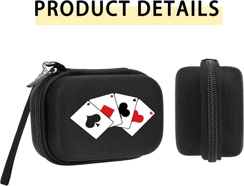 Miniatura 4 de Hard Portability Playing Card Travel Case Compatible with Set Enterprises FiveCrowns card game,Protective Case Organizer.(Notincluding Cards)(black)