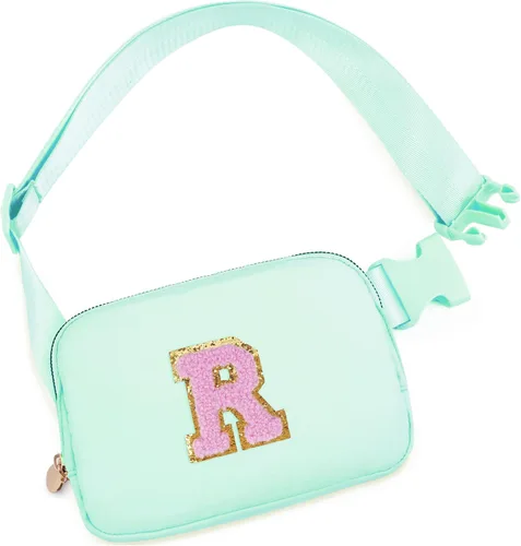 Miniatura 107 de Bolsa de cinturón para niñas y mujeres, bolsas cruzadas, riñonera, riñonera personalizada, Negro, Small