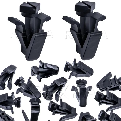 Miniatura 6 de Rexka 10 piezas de clip de rejilla para cubierta de parachoques compatible con Nissan Infiniti 76882-0M060 Titan 240SX Altima Cube Frontier Krom SL