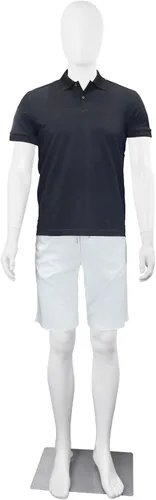 Maniquí masculino de cuerpo completo, modelo ajustable de 73 pulgadas, sin cara, de plástico desmontable, soporte de maniquí con base de metal y