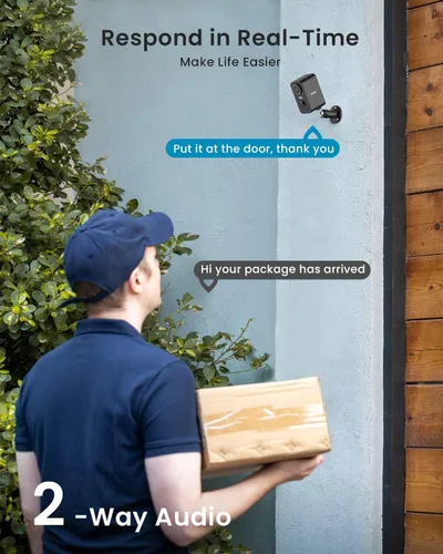 Miniatura 7 de Cámaras de Seguridad Solares Inalámbricas para Exteriores, ieGeek Paquete de 2 Sistema de Cámaras con Batería WiFi 2K para Vigilancia del Hogar