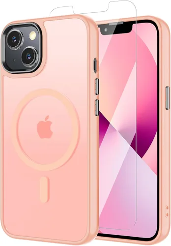 Miniatura 132 de Funda para iPhone 11 con protector de pantalla, compatible con MagSafe, ultra delgada, translúcida, mate, a prueba de golpes, color negro