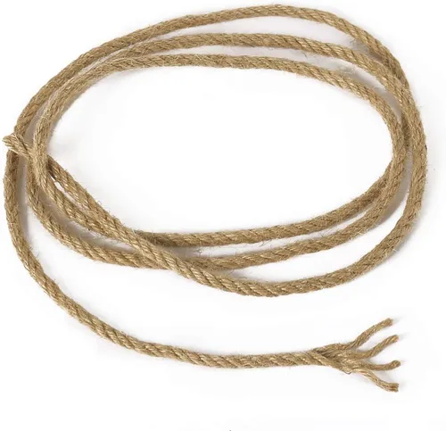 Miniatura 4 de Tenn Well - Cuerda de yute de 5 mm, 30 metros, cuerda resistente de 4 capas y trenzada de yute gruesa para jardinería, manualidades, paquetes, poste