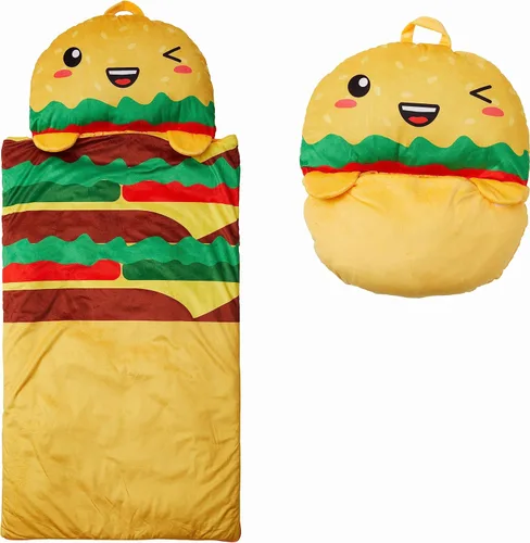 Miniatura 16 de Tapete para siesta preescolar con personaje de Nap Buddies para niños, saco de dormir con almohada para guardería, a partir de 3 años Cordero