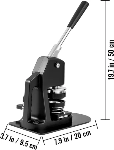 Miniatura 3 de VEVOR Máquina para hacer botones, varios tamaños de 1 + 2.25 pulgadas, kit de prensa de perforación de insignias, para niños, para hacer
